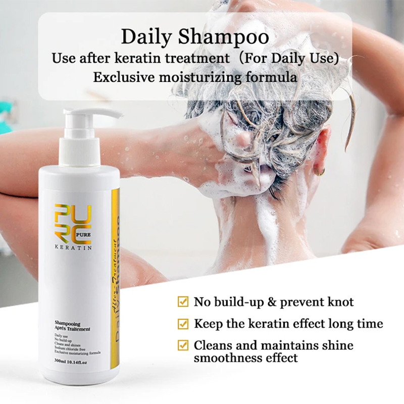 Шампунь PURC для ежедневного м – обзор и цена Hair Care Keratin Shampoo
