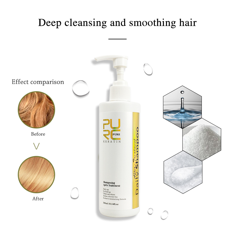 Шампунь PURC для ежедневного м – обзор и цена Hair Care Keratin Shampoo