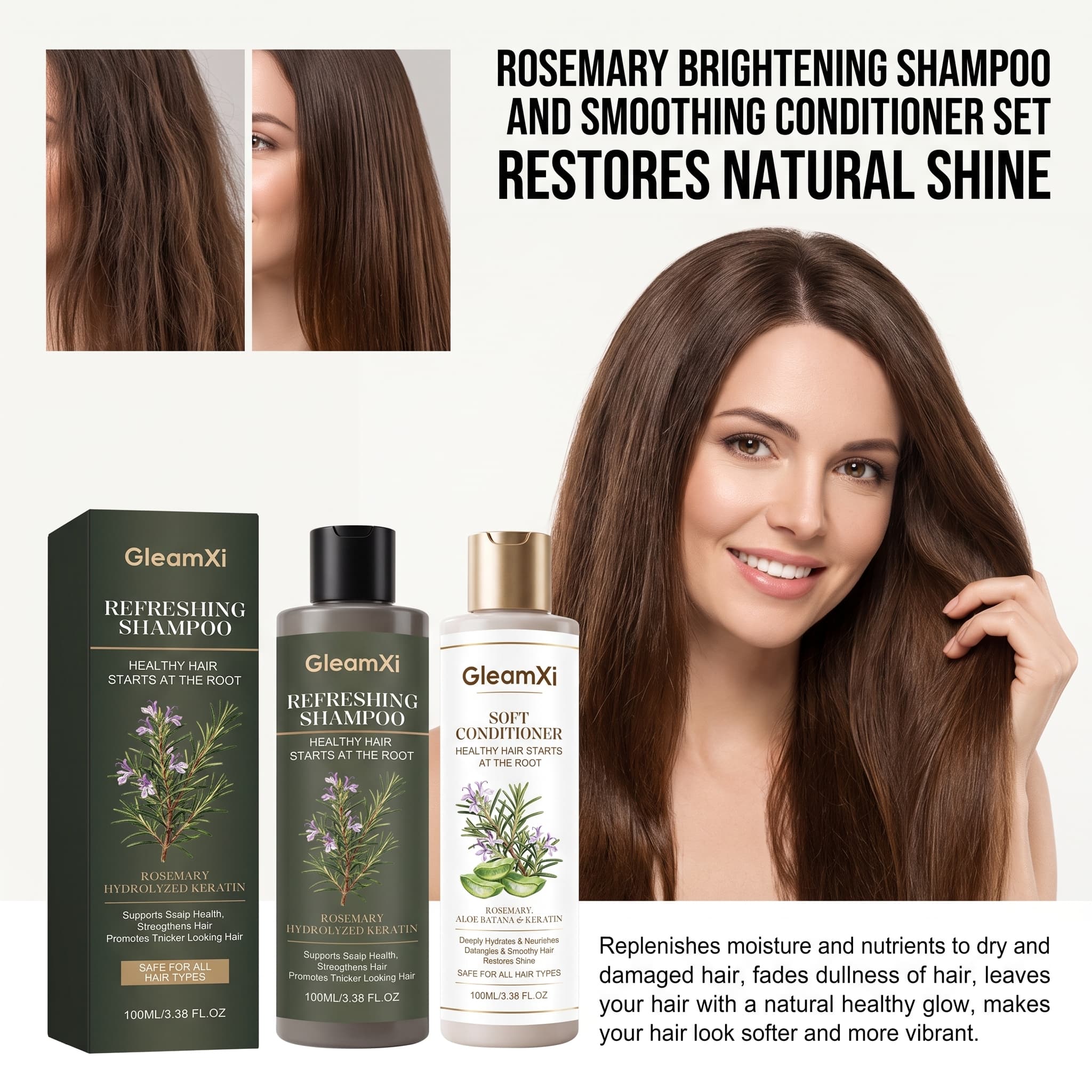 Набор шампунь и кондиционер с  – обзор и цена Hair Care Keratin Shampoo