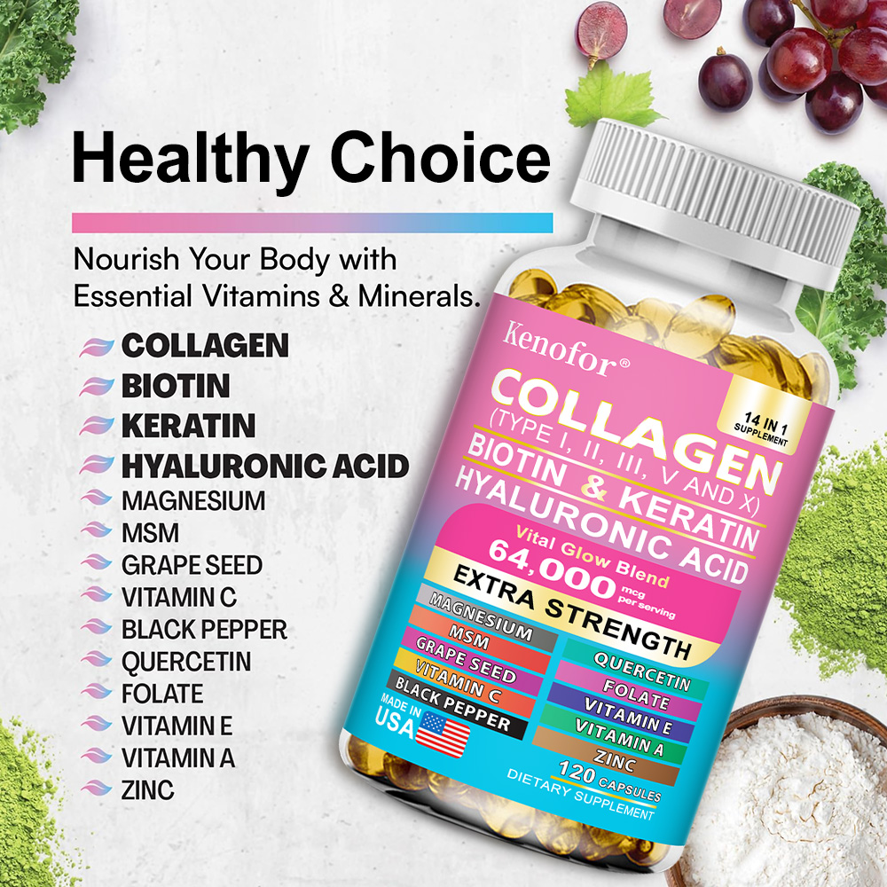 Комплексные коллагеновые капсу – обзор и цена Hair Care Vitamin