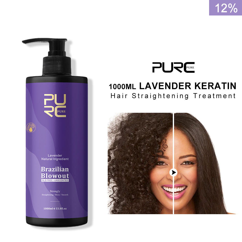 PURC Лаванда 12% бразильский к – обзор и цена Hair Care Keratin Shampoo
